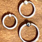 Captive Bead Rings/ Surgical Stainless 316 L/ LVM Implant Grade Steel