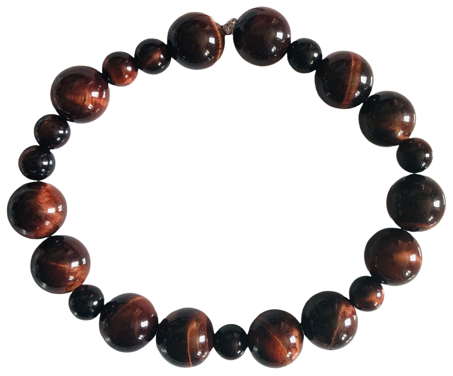 Red Tigers Eye Beaded Bracelet