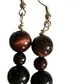 Obsidian, Red & Brown Tigers Eye Jewelry Set
