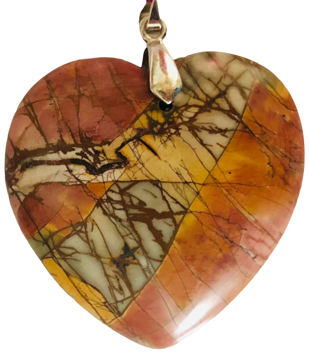Picasso Jasper Heart Pendant