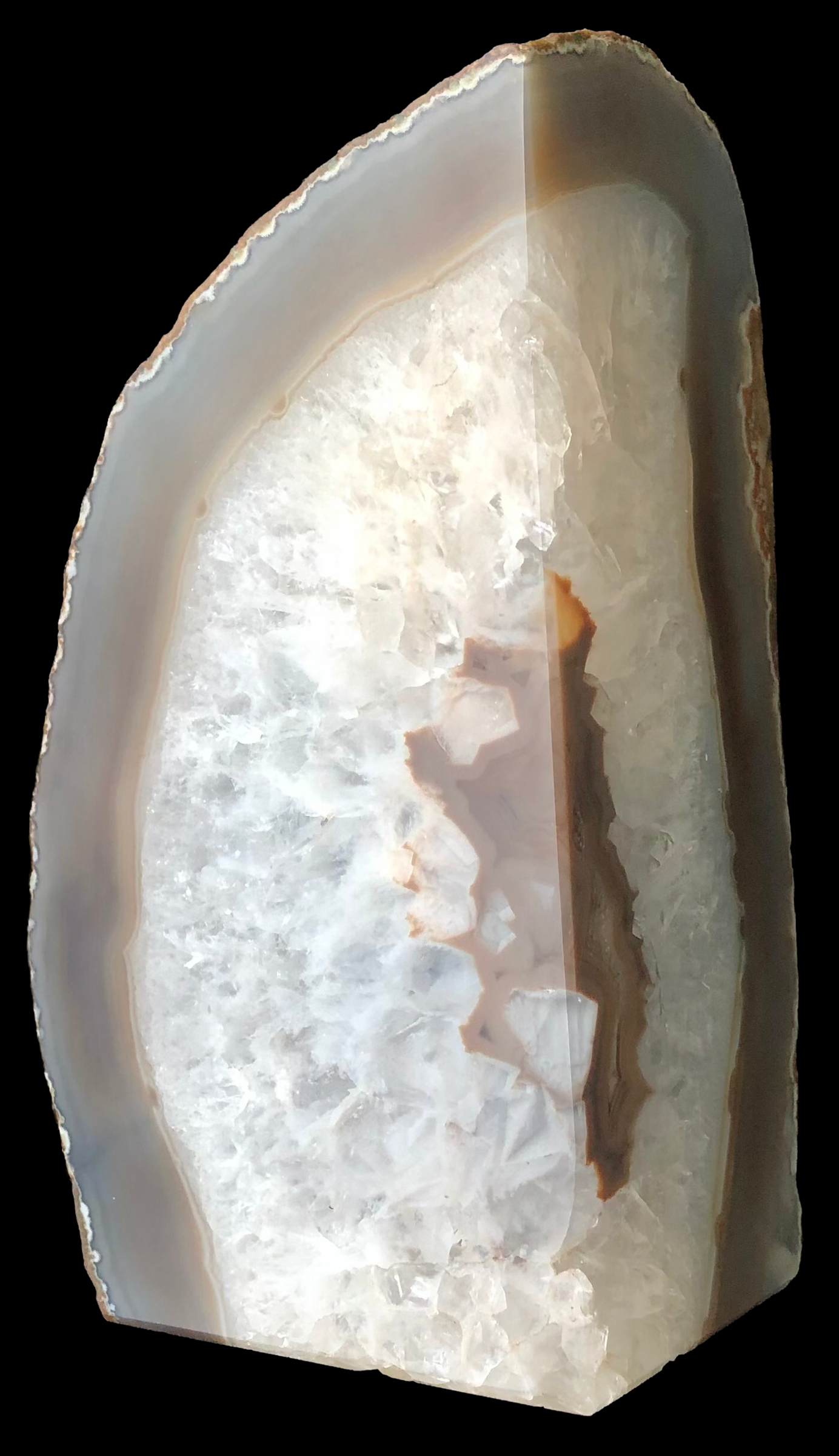 Brown Agate Book End/ Wedge