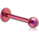 16 & 14 Gauge Titanium Ball/ Spike Labret Studs