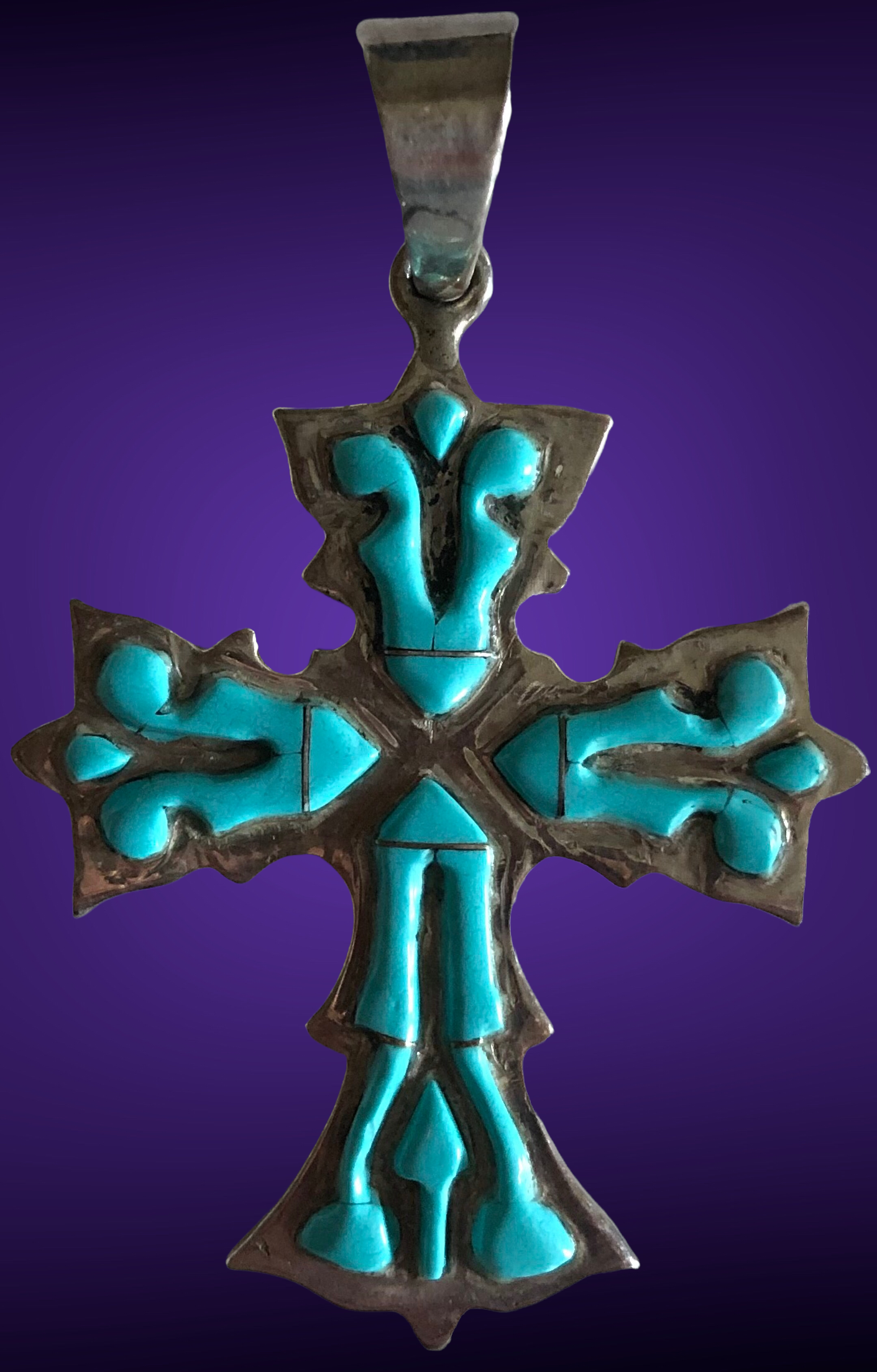Turquoise Cross Pendant