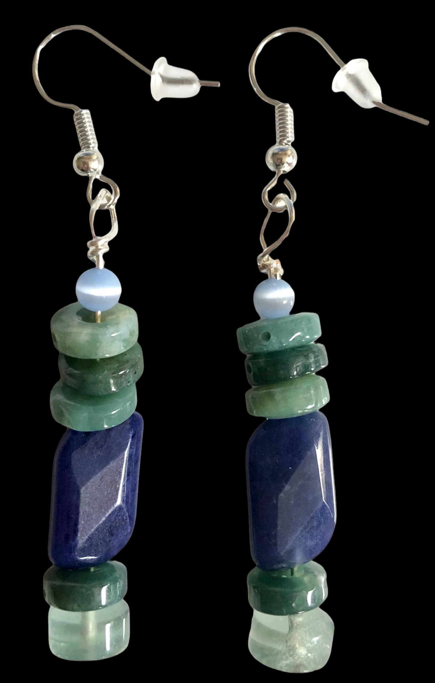Lapis Lazuli & Jade Earing Set