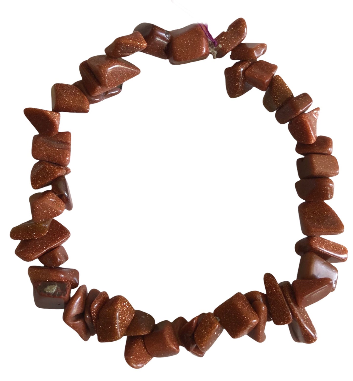 Copper Goldstone Chip Bracelet