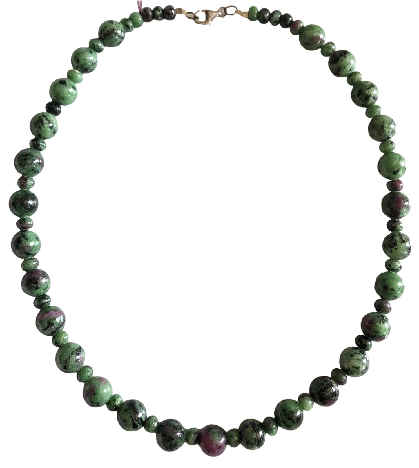 Ruby Zoisite Necklace #1