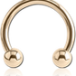 14K /18K Gold Circular Barbell (Yellow, White, Rose Gold)