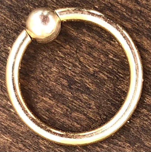 Gold Captive Bead Rings