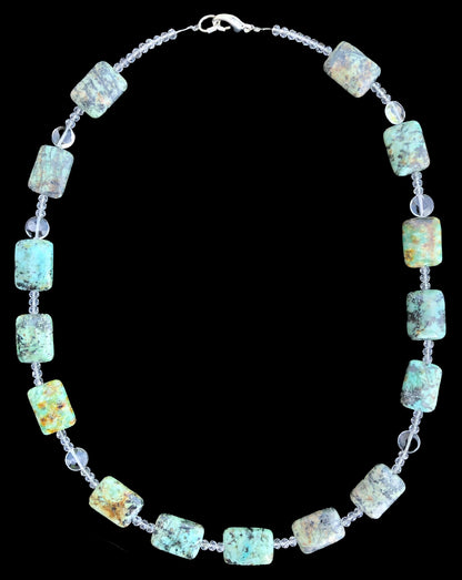 Turquoise & Quartz Crystal Jewelry Set