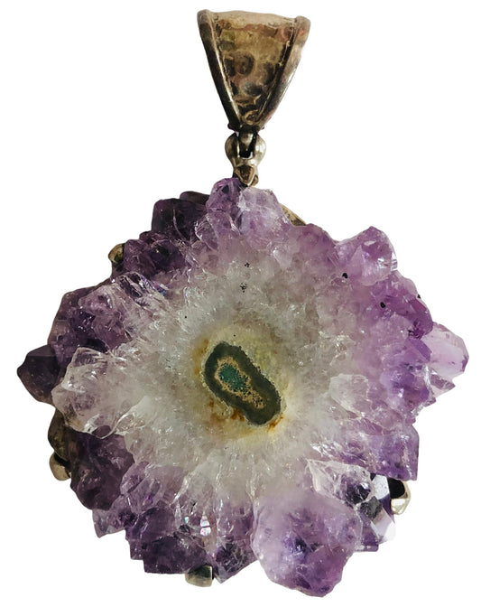 Amethyst Large Geode Pendant