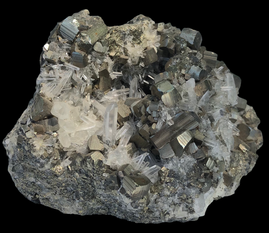 Pyrite & Clear Quartz Crystals