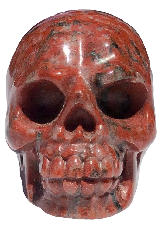 Red Jasper Skull