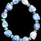 Sterling 925 Silver, Ruby Zoisite. Lapis & Sodalite Skull Jewelry Set