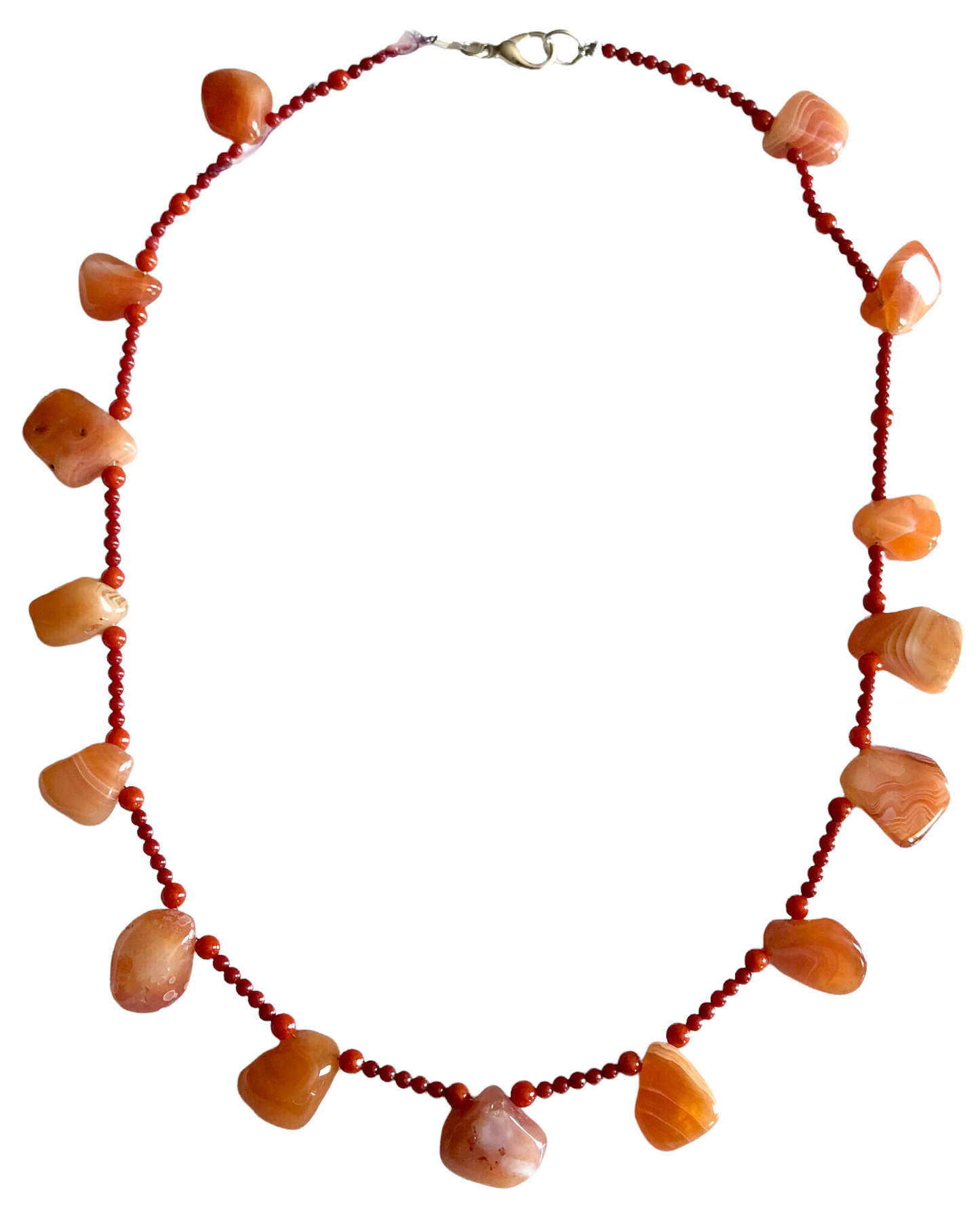 Orange Agate & Carnelian Jewelry Set