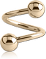 Gold Swirly Barbells