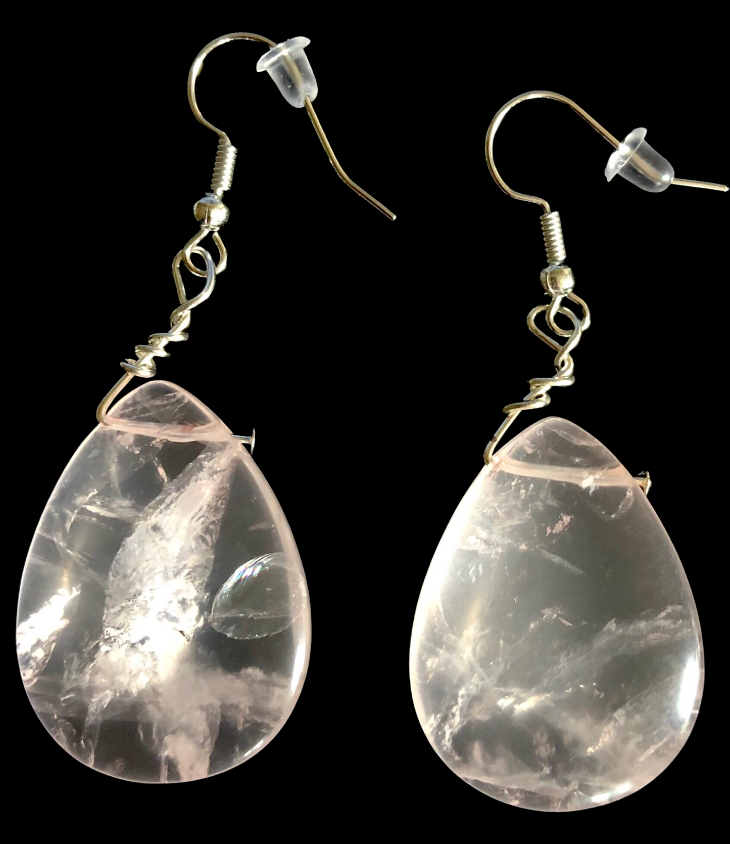 Rose Quartz Earing Tear Set's