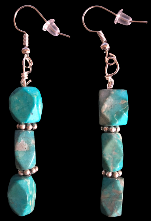 Sterling 925 Silver & Turquoise Earing Set