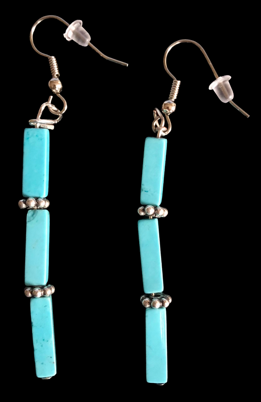 Sterling 925 Silver & Turquoise Earing Set