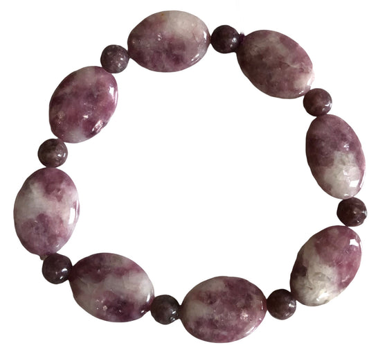 Lepidolite Beaded Jewelry Set #1